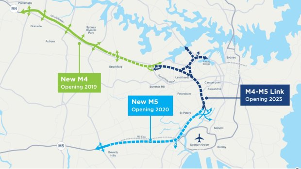 M4 to M5 link interactive map.