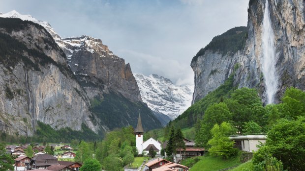Perhaps the Lauterbrunnen Valley is more an appropriate representation of a valley