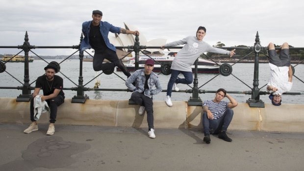 Justice Crew launch the Australia Day concert.


