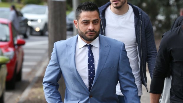 Ali Fahour outside Heidelberg Magistrates Court on Wednesday.