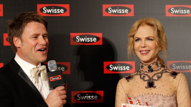 Radek Sali with Nicole Kidman at a Swisse event in Shanghai in 2016,