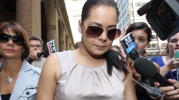 Jessica Silva outside the Supreme Court after being sentenced for the manslaughter of her ex-partner James Polkinghorne.