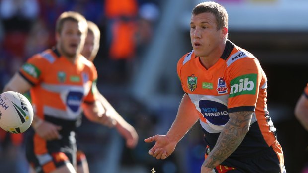 Signing on: New Sharks signing Trent Hodkinson battled knee injuries in 2017.