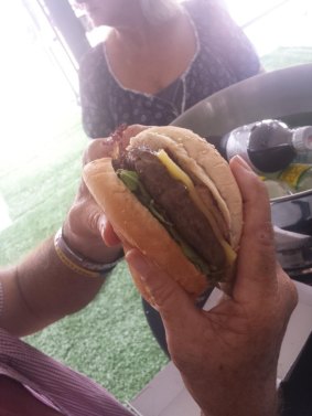 The new hamburger footy fans can grab at Domain Stadium in 2015.
