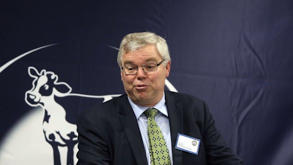 Got milk and staying mum: Murray Goulburn chairman Philip Tracy.