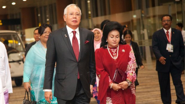 Malaysia's Prime Minister Najib Razak with his wife  Rosmah Mansor, last year.