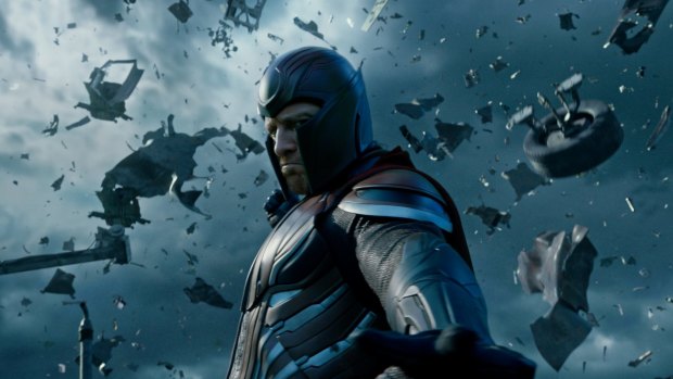 Michael Fassbender's Magneto is lured to the dark side in <i>X-Men: Apocalypse</i>.