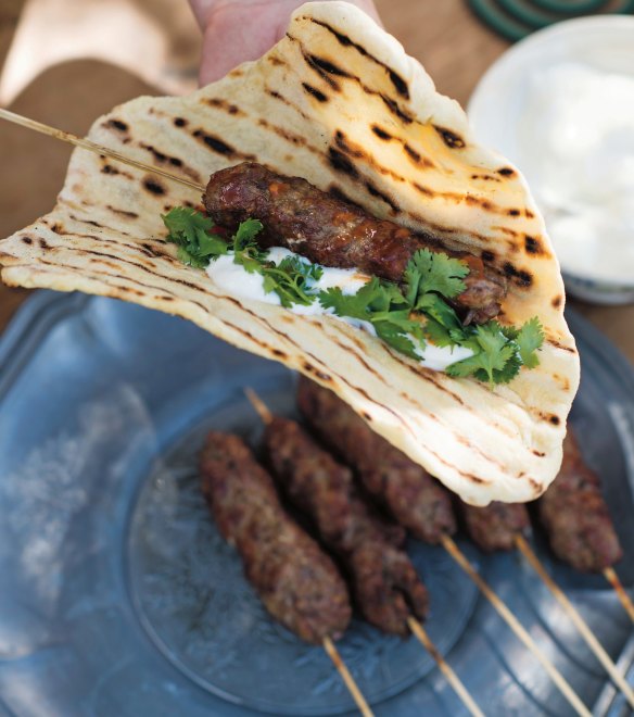 Balkan inspired:  herbed cevaps are a version of cevapcici.