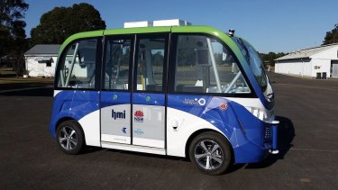 The trial of the automated shuttle bus will start later this month. 