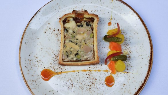 The pate en croute is a work of art. 