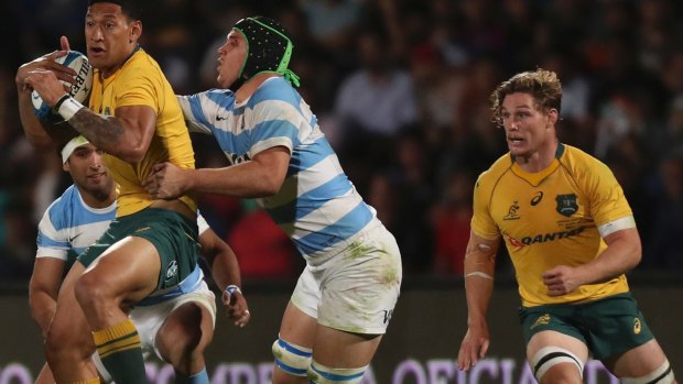 Israel Folau and Michael Hooper were two of the standout players of the Rugby Championship.