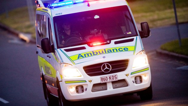 An 18-year-old man has died after falling from a trailer at Toowoomba Showgrounds.
