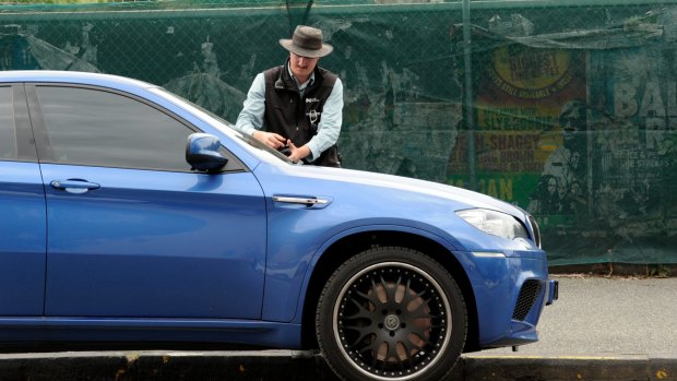 A City of Melbourne parking inspector on the beat. The council is waiving a growing number of fines issued to homeless people.