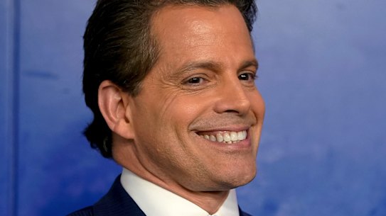 Not dead: Anthony Scaramucci, White House communications director at the daily White House press briefing.