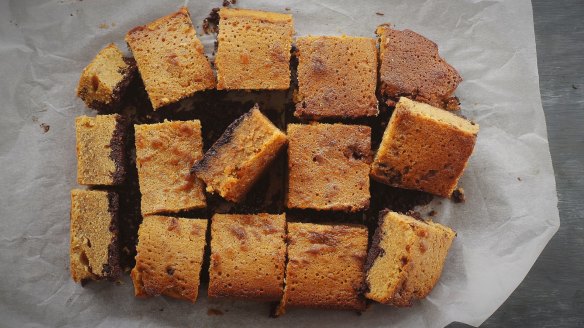 Gingies - Ginger, whisky and maple squares.