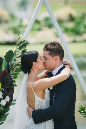 More than 150 guests travelled to Byron Bay from across NSW and Queensland for the wedding.