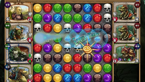Like <i>Puzzle Quest</i> before it, <i>Gems of War</i> uses puzzling to wage its battles.