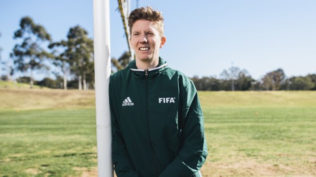 Canberra-based assistant referee Allyson Flynn has been chosen to officiate at her second Olympic Games. But her first experience in London wasn't one to write home about.