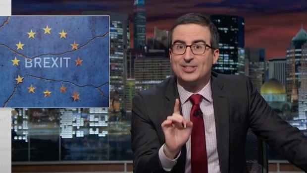John Oliver: 'It seems like whoever the next UK prime minister is going to be, whether it's Boris Johnson or a racist tea kettle, they are going to be in for a rough few years.'