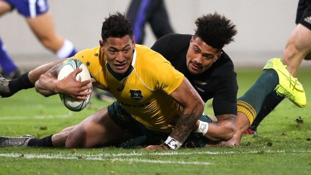Silver lining: Israel Folau's weekend has ended on a positive note.