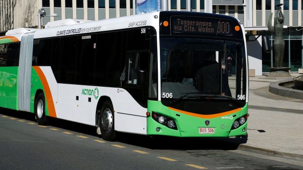Bus services at the Woden bus station have been disrupted by a burst water main. 