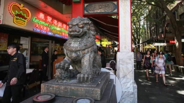 Geared up for New Year: Sydney's Chinatown.