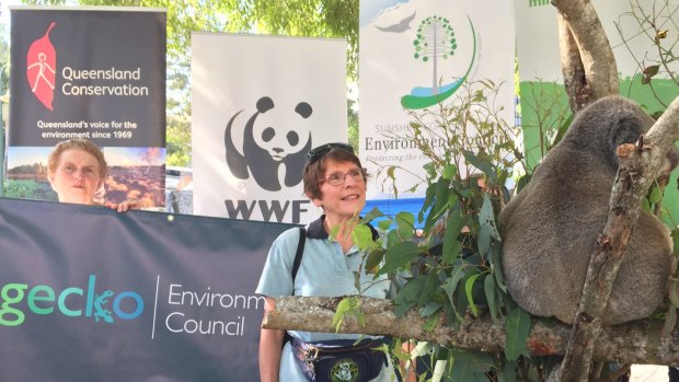 Vanda Grabowski (right) joined the alliance of wildlife and environmental groups pushing for the Queensland Government to reduce land clearing.