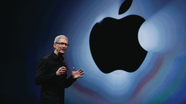 Investor hopes that Apple boss Tim Cook will boost earnings with new whizzbang products such as a smartwatch device have lifted the share price. 