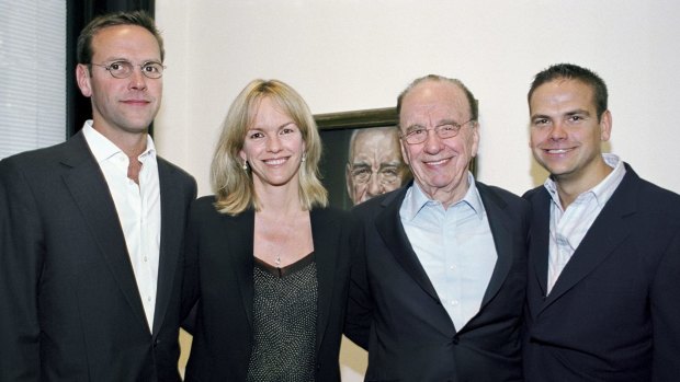 James, Elisabeth, Rupert and Lachlan Murdoch.