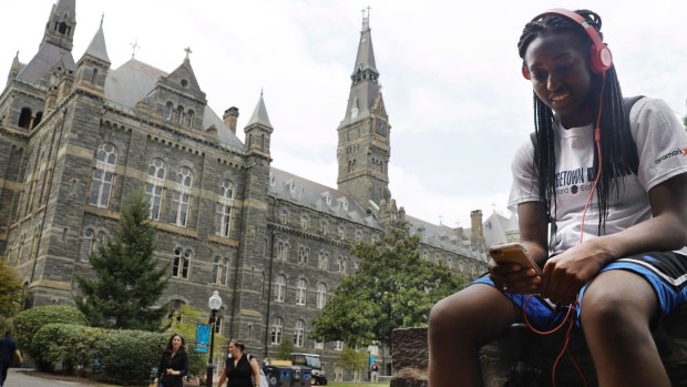 Deja Lindsey, 20, a junior at Georgetown University.