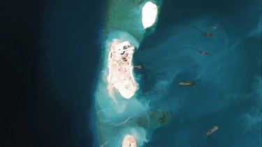 US miner Cliffs has linked Australian iron ore exports to China's moves on the Spratly Islands in the South China Sea.
