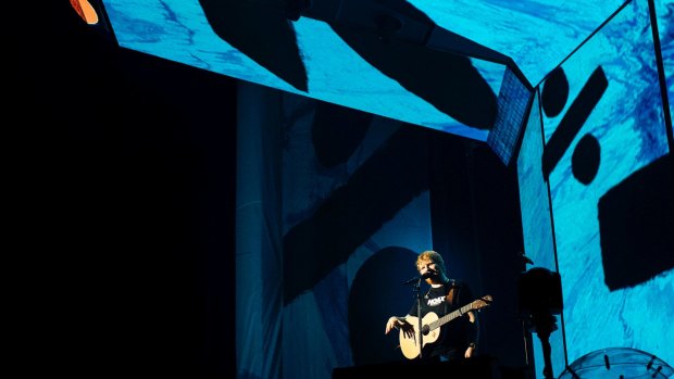 Ed Sheeran had no right to be as entertaining as he was, using only a guitar and a looping station.