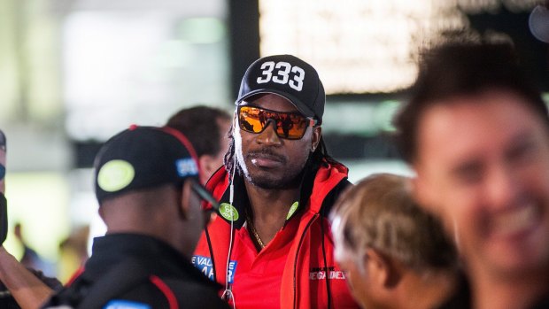 Chris Gayle during his time with the Renegades two summers ago.