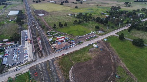 The town of Donnybrook sits along the corridor for a future high speed rail line between Melbourne and Sydney. 