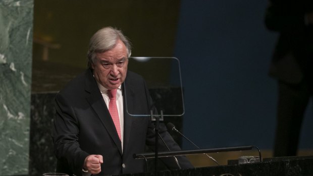 Antonio Guterres said the only world that is safe from the use of nuclear weapons is a world completely free of them. 