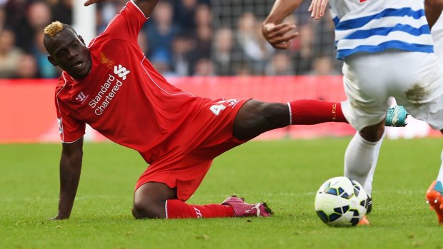 Opening up: Mario Balotelli in action for Liverpool in 2014.