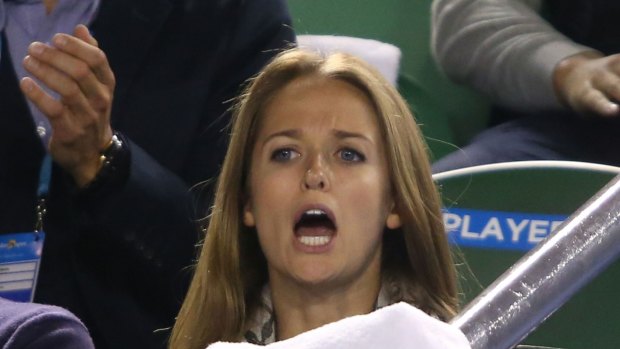 Kim Sears' colourful support of her fiancee has gained her plenty of support on Twitter.  