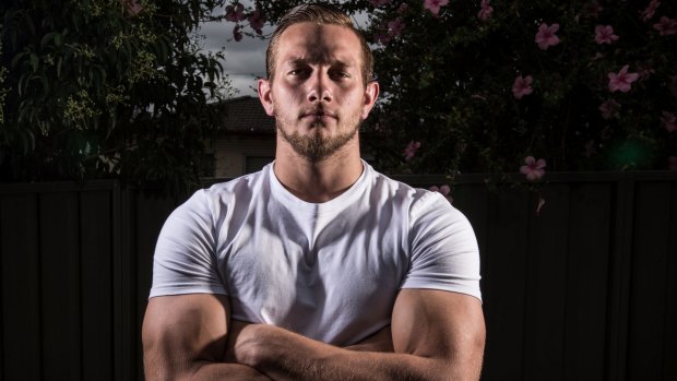 Back to front: American Ryan Burroughs is attempting to do a "reverse Jarryd Hayne" and make the transition to the NRL.