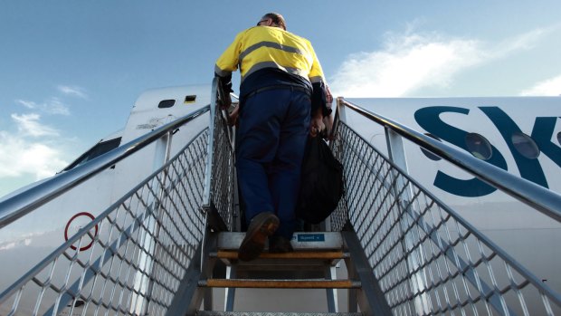 A FIFO worker has made a compensation after suffering a neck injury on a plane.