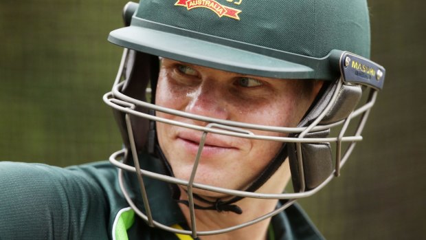 Steve Smith of Australia during a nets session at Sydney Cricket Ground in January. 