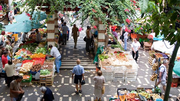 Mercado dos Lavradores, a market in Funchal, Madeira.