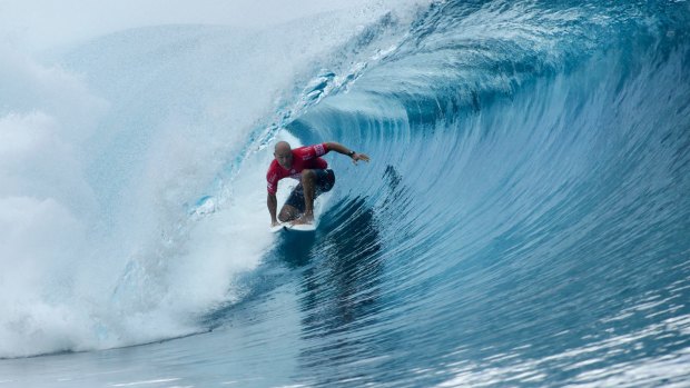Untouchable: Kelly Slater in action in Tahiti.