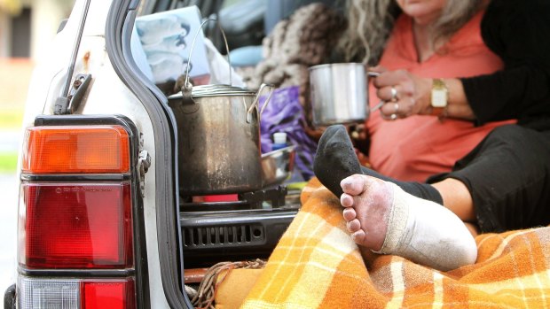 The 'new face of homelessness' now involves more women and children, some of which were living out of vehicles.