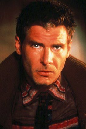 Harrison Ford as Rick Deckard in the 1982 movie Blade Runner .