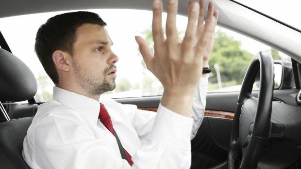 Road rage is a likely symptom of this modern disease.   
