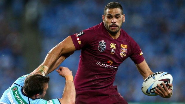 Back to club duty: Maroons centre Greg Inglis.