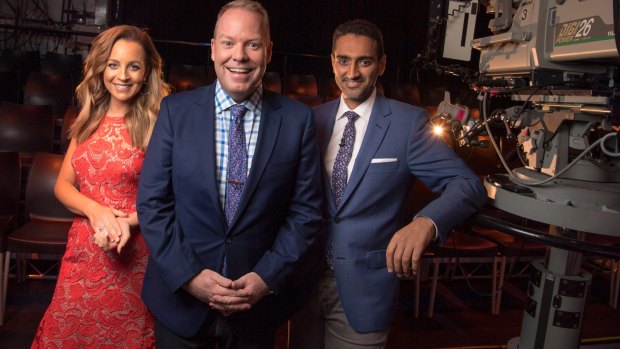 Carrie Bickmore, Peter Helliar and Waleed Aly host <i>The Project</i> on weeknights.