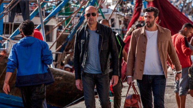 Mark Strong (centre) plays a retired M16 agent who is blackmailed back into action in <i>Deep State</I>.