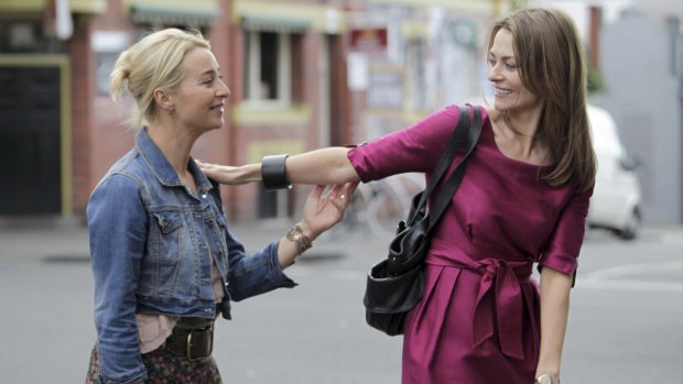 It's a coupling Offspring can't be without - Nina (Asher Keddie) and Billie (Kat Stewart).