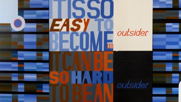 <i>Song for an outsider</i> by Manuel Pfeiffer in the Marsden Art Group's annual exhibition at the Watson Art Gallery.